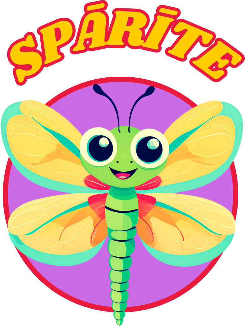 uzraksts: spārīte, aplis, uz kura fona ir spāre
